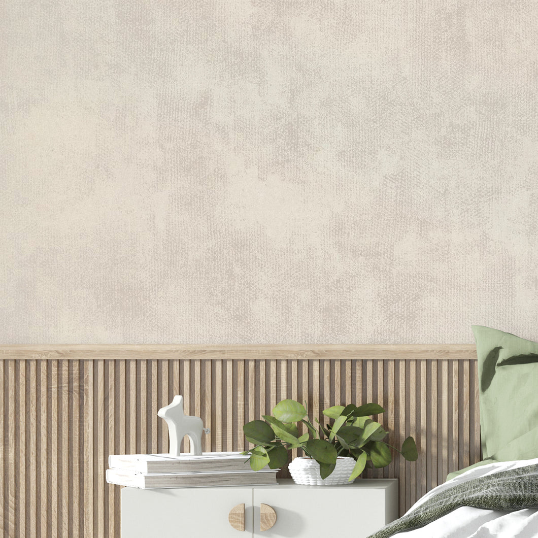 Papel tapiz autoadherible canvas beige con sombras abstract